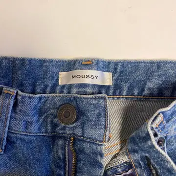 MOUSSY 스트레이트 데님 라이트 블루