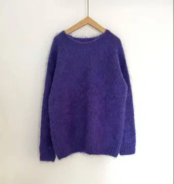 MORRIS&SONS 모리스앤선즈 모헤어 니트 퍼플