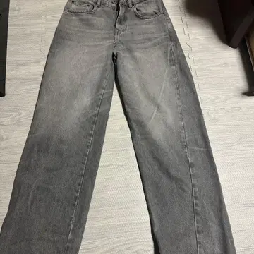 ZARA 그레이 배기핏 데님 청바지
