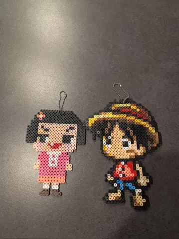 펄러비즈 루피와 여아