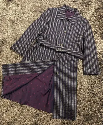 구제 의류 레트로 구제 의류 빈티지 쇼와 레트로 레어 보라색 블루