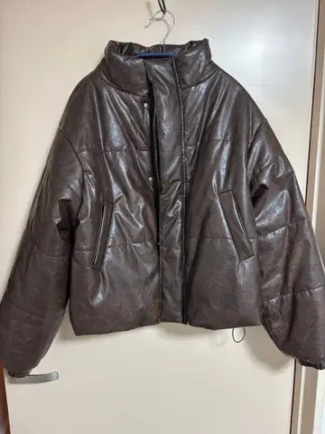 GORGE 인조 가죽 블루종 F 사이즈 브라운