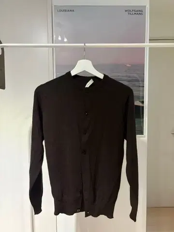 JOHN SMEDLEY 다크 브라운 가디건