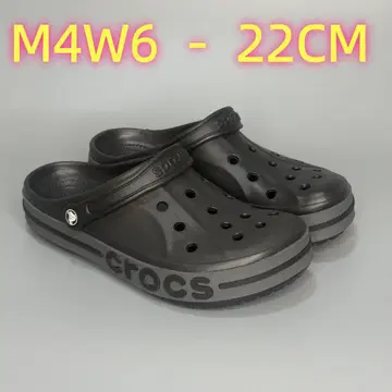 crocs 블랙 사보 샌들 M4W6 22CM
