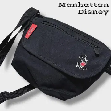 새상품급 맨해튼 x 디즈니 메신저 백 원 숄더 콜라보 블랙