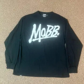 MOBB 롱 슬리브 T셔츠 블랙 L 사이즈