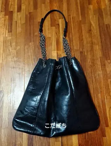 ZARA 자라 인조 가죽 체인 숄더백 블랙