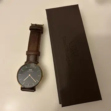 Daniel Wellington 아날로그 손목시계 다크 그린