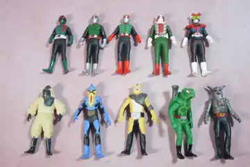 대결 세트 가면라이더 쇼와 시리즈 미니 소프트 비닐 10체