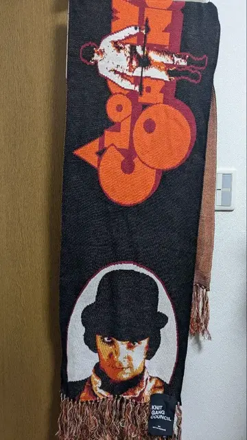 KNIT GANG COUNCIL 영화 [시계태엽 오렌지] 아트 머플러