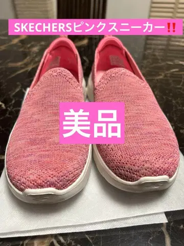 새상품급 SKECHERS GOGA MAT 핑크 스니커즈