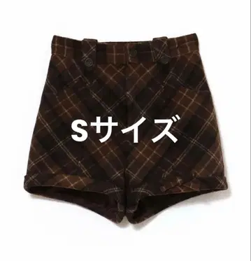 andmary 리본 체크 미니 팬츠