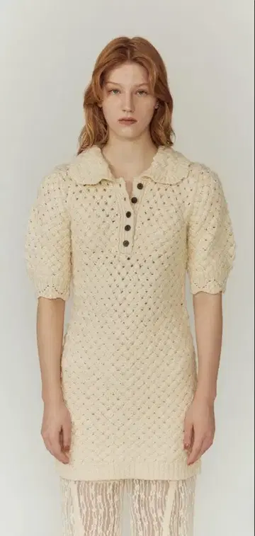 Eaphi BASKET KNIT TUNIC 아이보리