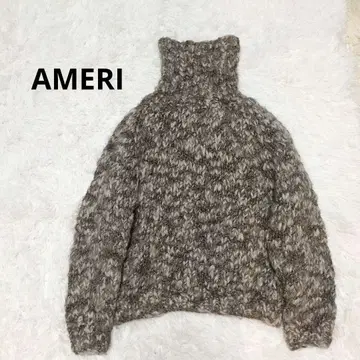 AMERI 이탈리아 믹스얀 니트 스웨터 알파카 혼방 STUDIOUS