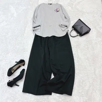 팬츠파 팬츠 셋업 와이드 팬츠 L 사이즈 포멀 대응 심플