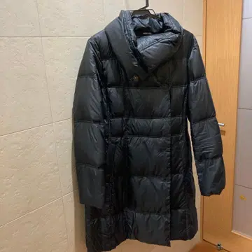 COMME CA DU MODE 11호 블랙 다운 롱 코트