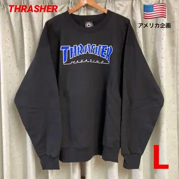 THRASHER 블랙 맨투맨 택 포함 새상품