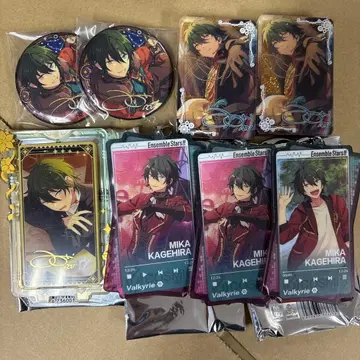 앙스타 중국 캔뱃지 아크링 키링 카게히라 미카 8점