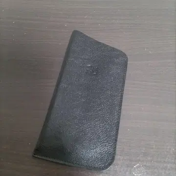 새상품 일비종떼 천연 가죽 가죽 안경 케이스 슬림 블랙 NERO