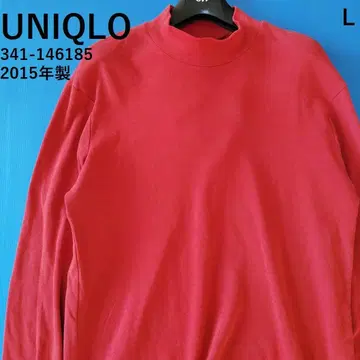 유니클로 UNIQLO 긴팔 모크넥 롱 슬리브 2015년제 소매 끝 리브