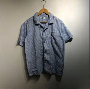 00년대 빈티지 VIGOUR 블루 셔츠 모드 내추럴