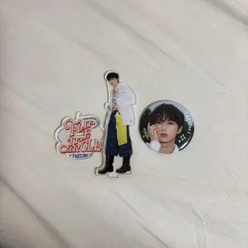 INI 오자키 타쿠미 FTC 아크릴 스탠드 캔뱃지 세트