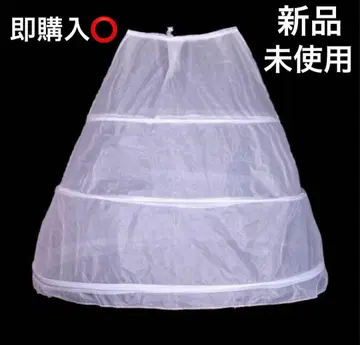 화이트 3단 파니에 드레스 웨딩 드레스 결혼식 전전 촬영 즉시 구매