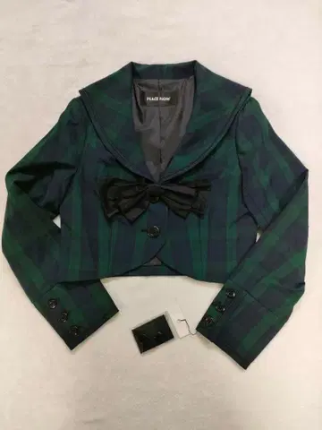 PEACE NOW 크롭 자켓 세일러 카라