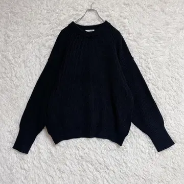 [ FREAK'S STORE ] 니트 스웨터 (F) 빅 실루엣 블랙