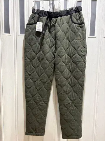 짐 마스터 퀼팅 팬츠 올리브 그린