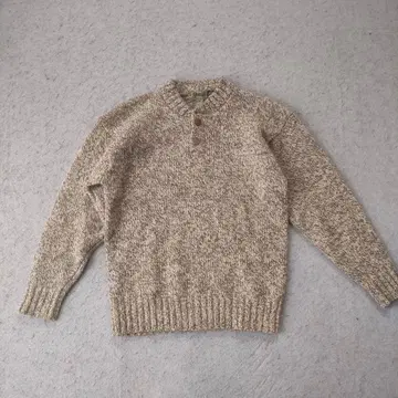 올드 유니클로 울 100% 헨리 니트 M 80s