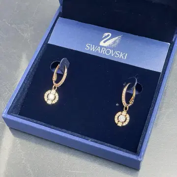 SWAROVSKI/스와로브스키/Una/드롭 귀걸이 로즈 골드 / 새상품급
