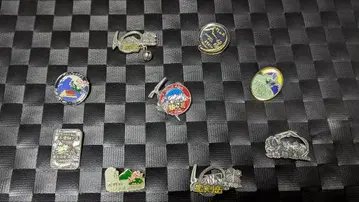 산 메탈 핀 배지 9개 세트 중앙 알프스 기소코마가타케 호켄다케 등