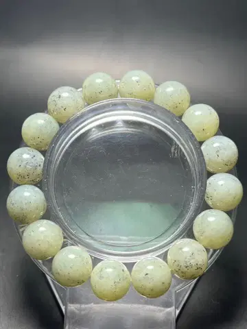 화전옥 팔찌 12mm 구슬 신강산 청화점묵 02