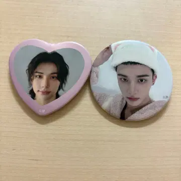 스키즈 전시회 캔뱃지 현진 2종