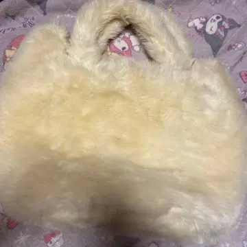 프랑슈리페 고양이 퍼 빅 토트백 미사용 복슬복슬