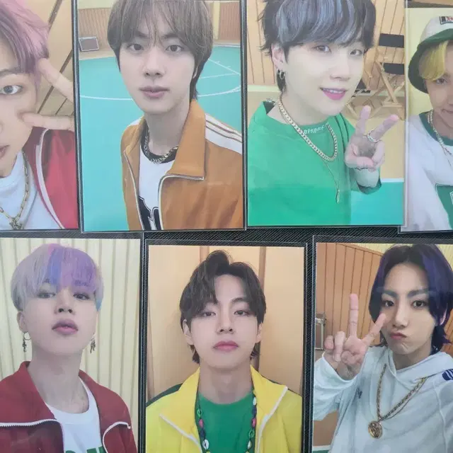 방탄소년단 버터 가디건 포카 분할