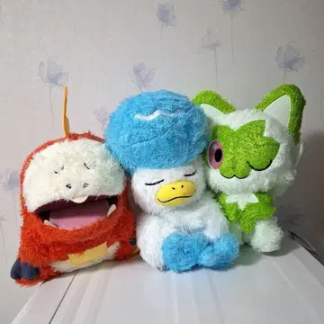 포켓몬스터 모후굿토 편안한 타임 봉제 인형 3종 세트