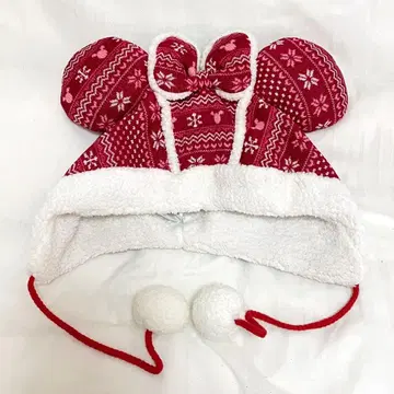 미니 노르딕 무늬 팬캡 도쿄 디즈니 리조트 레어 레트로