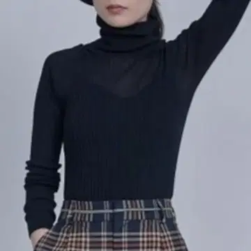 THOMAS MAGPIE 토마스 맥파이 홀가먼트 니트 블랙 면