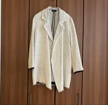 띠어리 트위드 자켓 코트 S