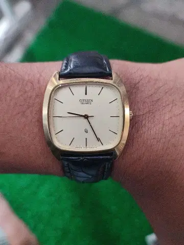 VINTAGE CITIZEN TANK 쿼츠 스퀘어 시계