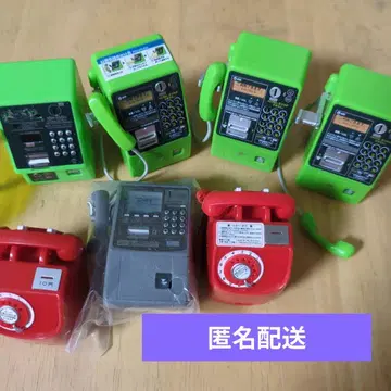 공중전화 가챠 7세트 4종류 전화 가챠가챠 캡슐 토이