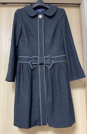 M's Gracy 그레이 리본 포함 롱 코트