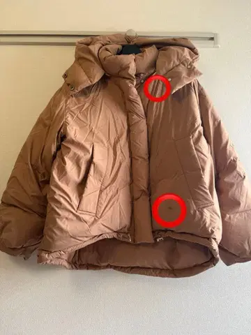 [ 반값 이하 ] 스나이델 snidel 미들 프렌치 다운 ( 베이지 )