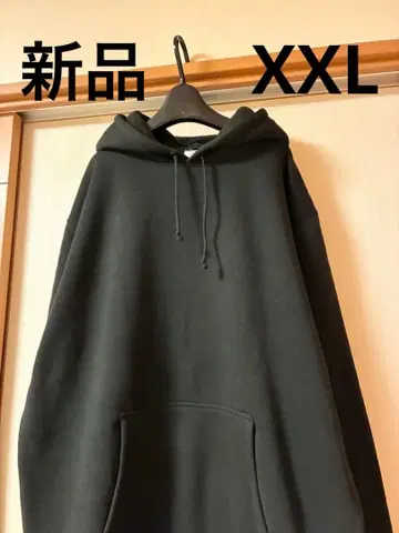 MENS 후드 부착 후드티 XXL 후디 블랙