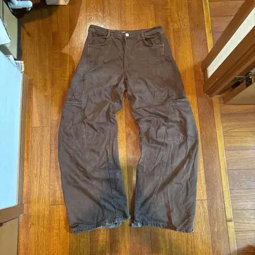 ZARA 브라운 카고 팬츠 EUR 40