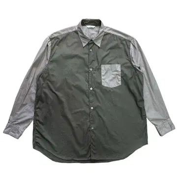 셔츠 긴팔 Shirt FUJITO 바이컬러 절개 일본제 2 구제 의류