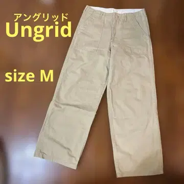 언그리드 Ungrid 베이지 워크 팬츠 치노 팬츠 sizeM 여성용