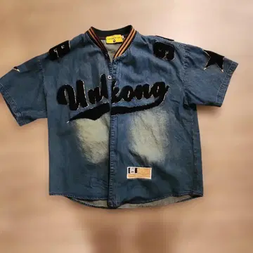 [ HOOK ] 빈티지 베이스볼 데님 셔츠